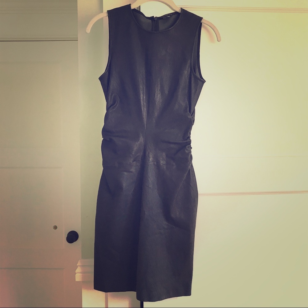 THEORY LEATHER DRESS